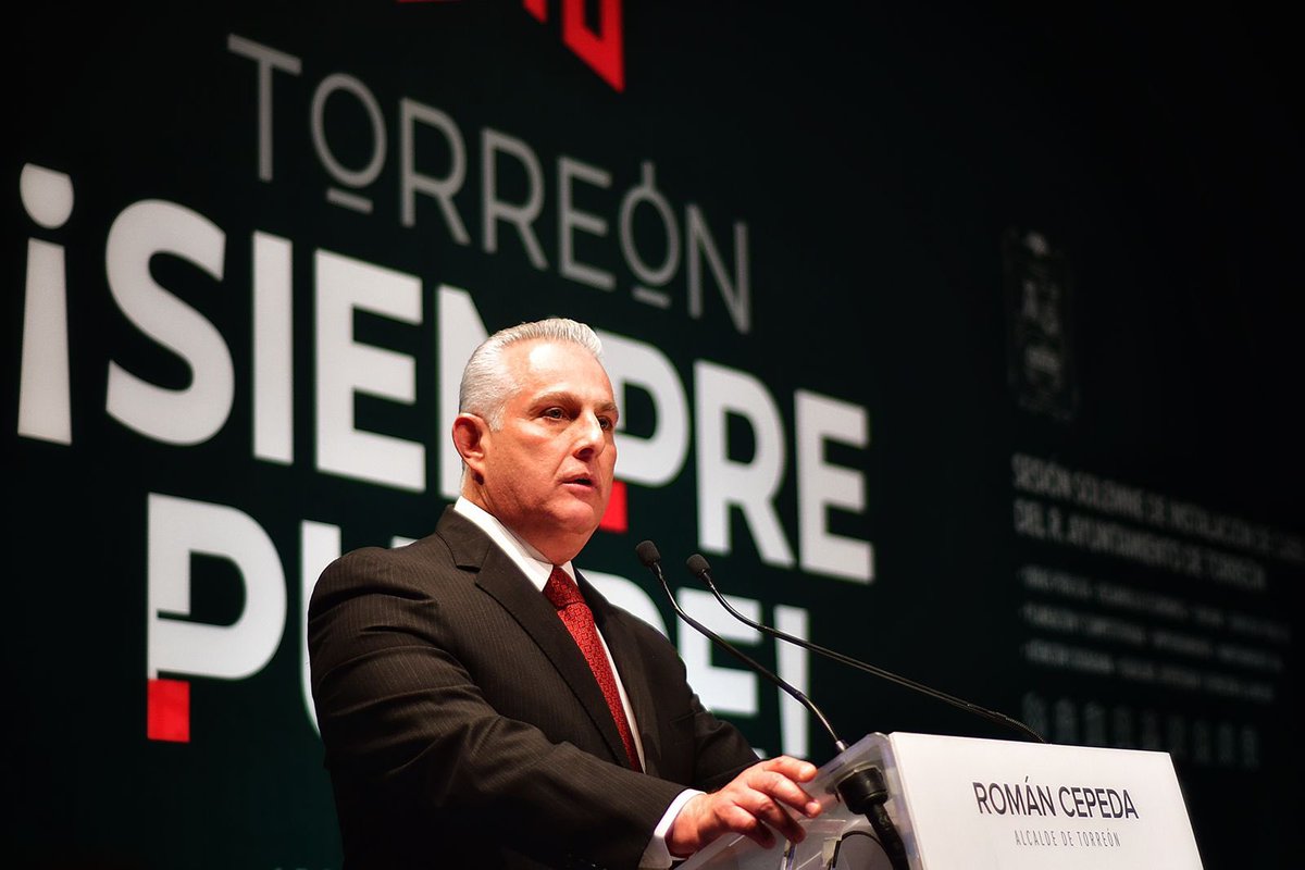 RomanCepeda's tweet photo. El día de hoy con mucho orgullo y responsabilidad tomé protesta como Presidente Municipal de #Torreón para el periodo 2022-2023-2024. https://t.co/WKvtOIydID