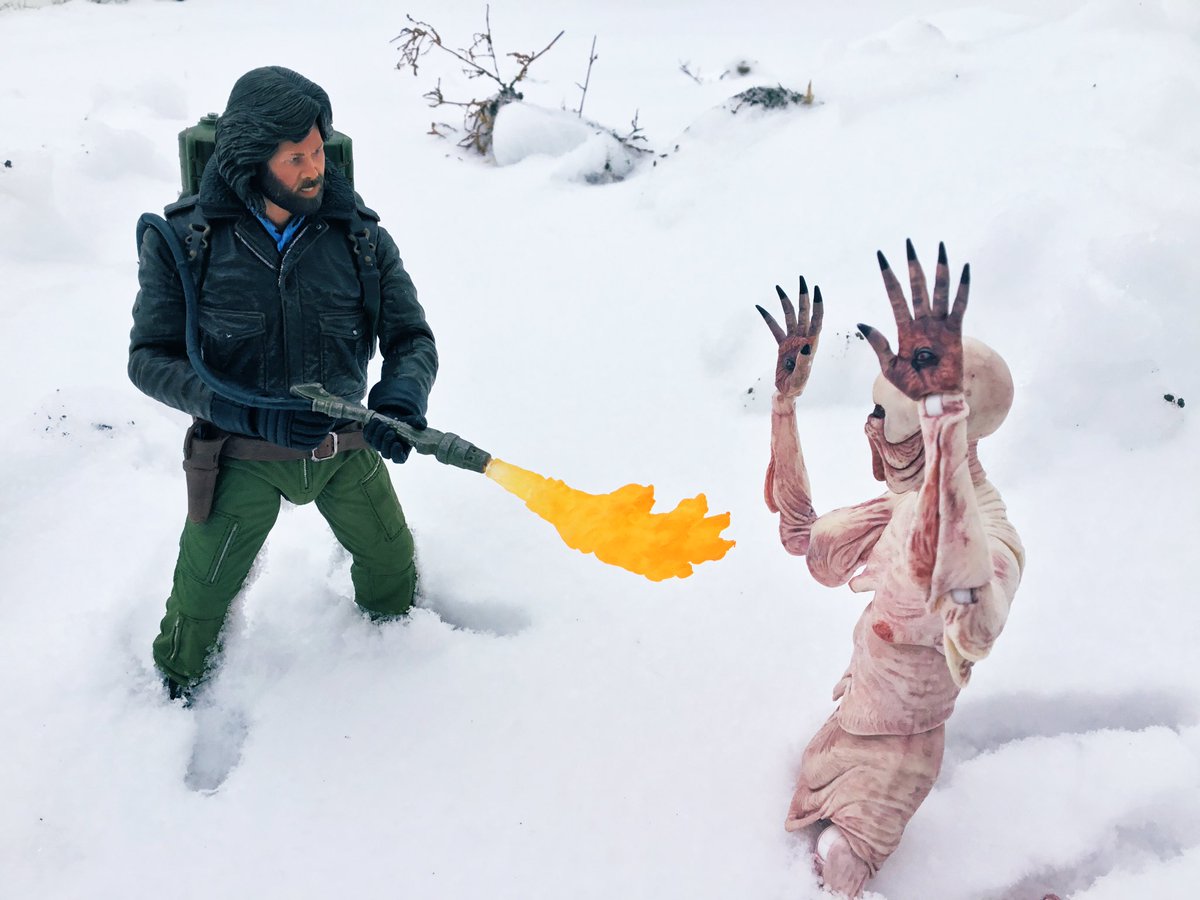MoescatoB's tweet photo. Happy New Year @NECA_TOYS here’s some #NecaSnow cat wait for The Thong monsters! https://t.co/hkcDpxxCCT