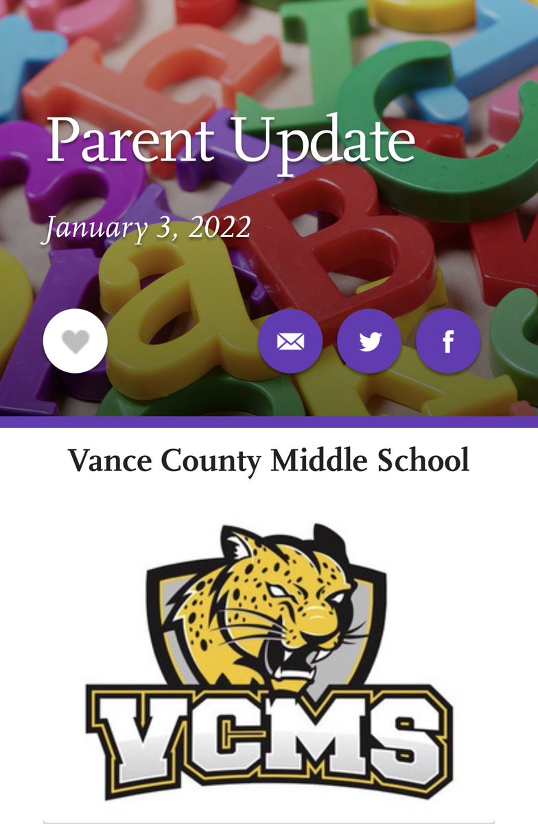 Vance County Middle School tweet media