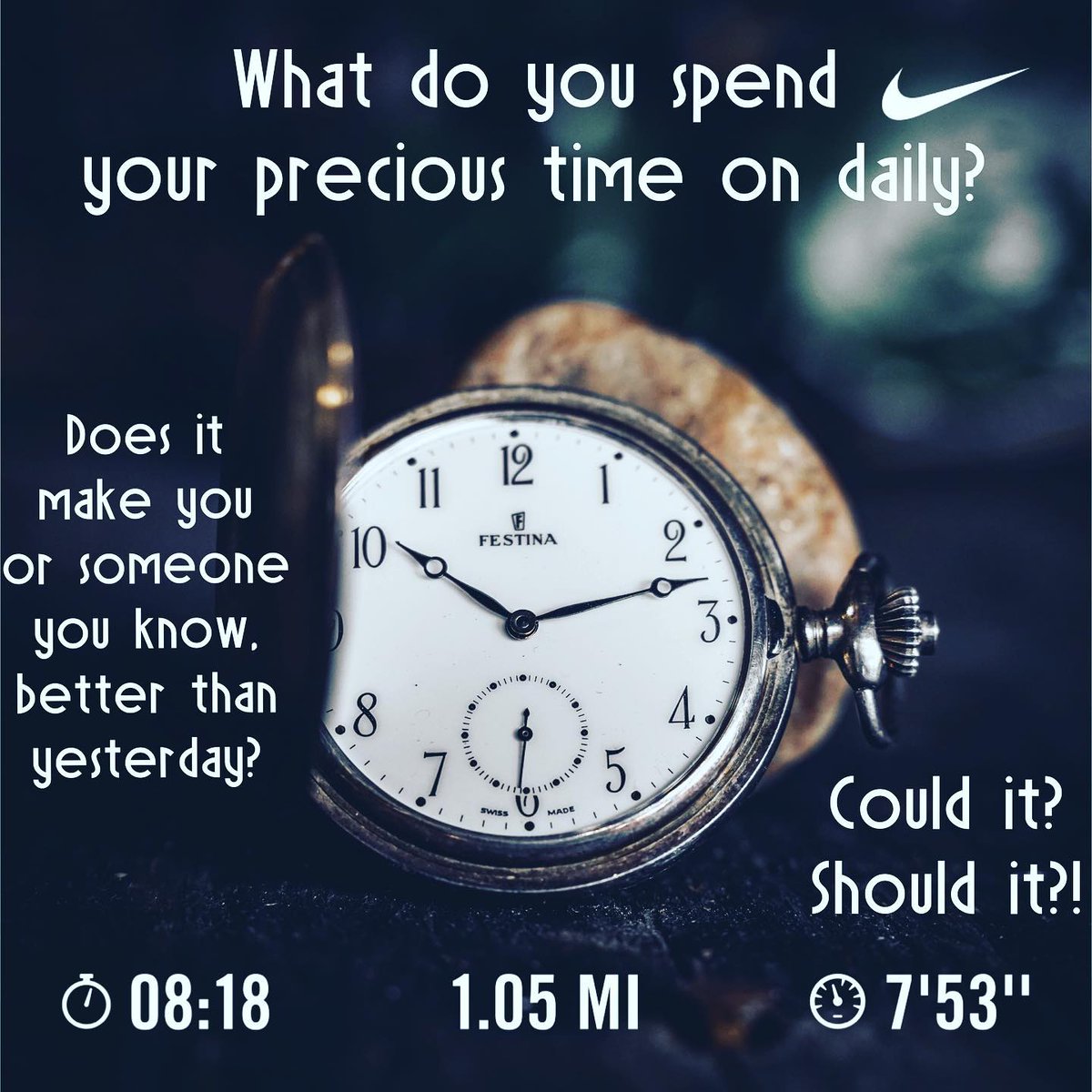 danpbarnes's tweet photo. Day 1️⃣ of year 4️⃣ running daily!  Let’s go!!!

What do you spend your precious time on daily?

Does it make you or someone you know better than yesterday?  Could it?  More importantly should just?! 

#day1097 
#betterthanyesterday 
#barneslifesolutions
#runeachdayof2022
#succes https://t.co/B40bGVXVSX
