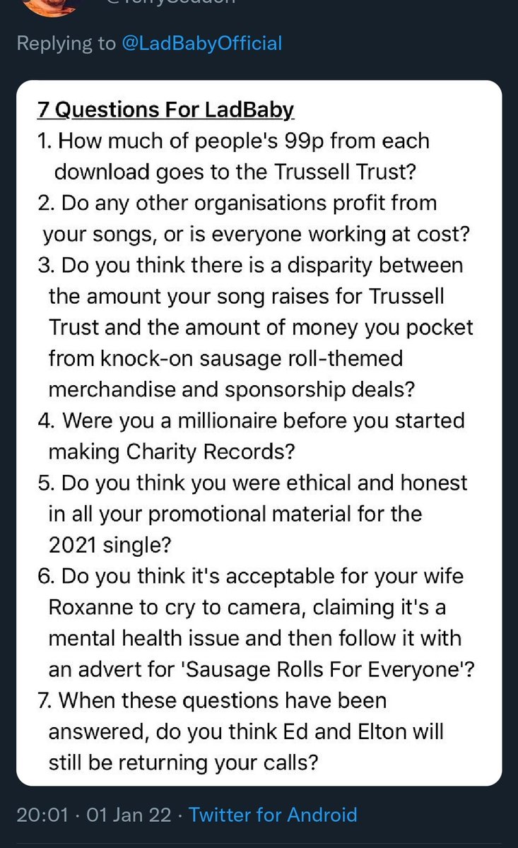 TerrySeddon's tweet photo. Guess he won't be letting anyone know how much he's profited from posing as a charitable cause. #yesmate #conmate @kuntandthegang https://t.co/G8k02OGocr
