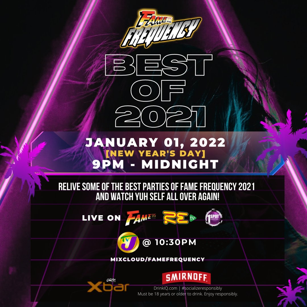 All the night owls! Don't fret, we'll see you at 9PM for #FAMEFrequency #Bestof2021 

#SmirnoffJa #Xbar #NewYear #NewYearsDay
