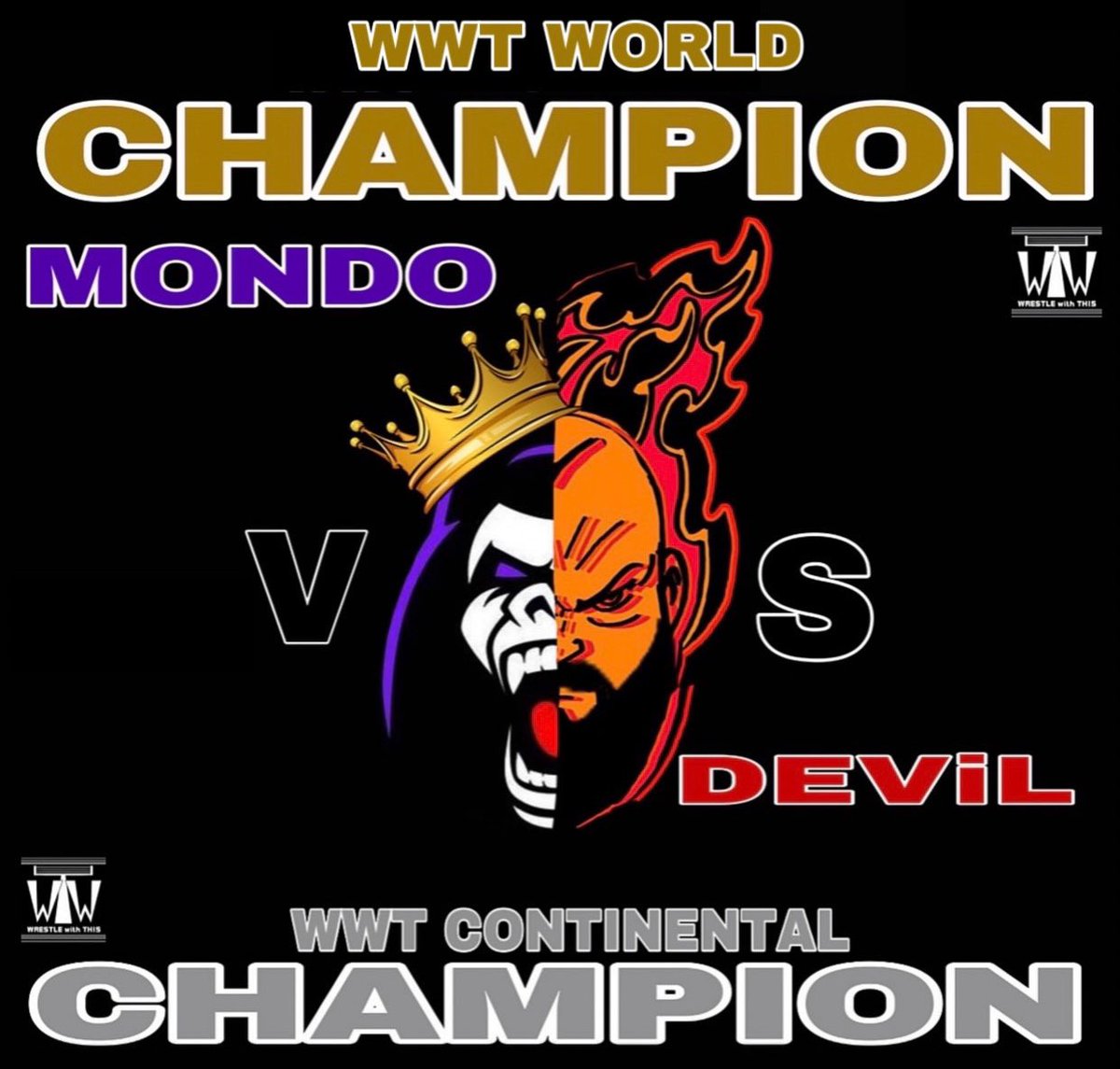 🚨BREAKING🚨 Wrestle With This returns January 30th when WWT World Champion <a href="/MEGAAAAMONDO/">MEGA MONDO 🦍🍌</a> clashes with WWT Continental Champion <a href="/xzandyr/">DEVīL</a> in a #TitleVsTitle contest that will forever rock the SmashMouth Jungle!!! #BiggerBadderBolder #BeEntertained
