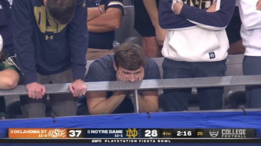 OnTapBets's tweet image. Notre Dame is not a state. 

Oklahoma State +2✅

#StackUm @CodyOnTap