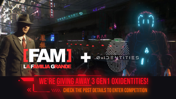 0xidentities's tweet photo. 🚨[FAM] #NFTGiveaway ending soon!!🚨

Up for grabs:
3 Gen 1 Identity NFTs 🥳
1 Nifty Nugget NFT 🥳
3 Spaces in the Nifty Nuggets Discord 🥳

L/R original tweet (⬇️), follow @LaFamiliaGrand1, and join the Discord for official rules of entry! Goodluck!! https://t.co/JWSdEPeanY https://t.co/OpXt8iHamI