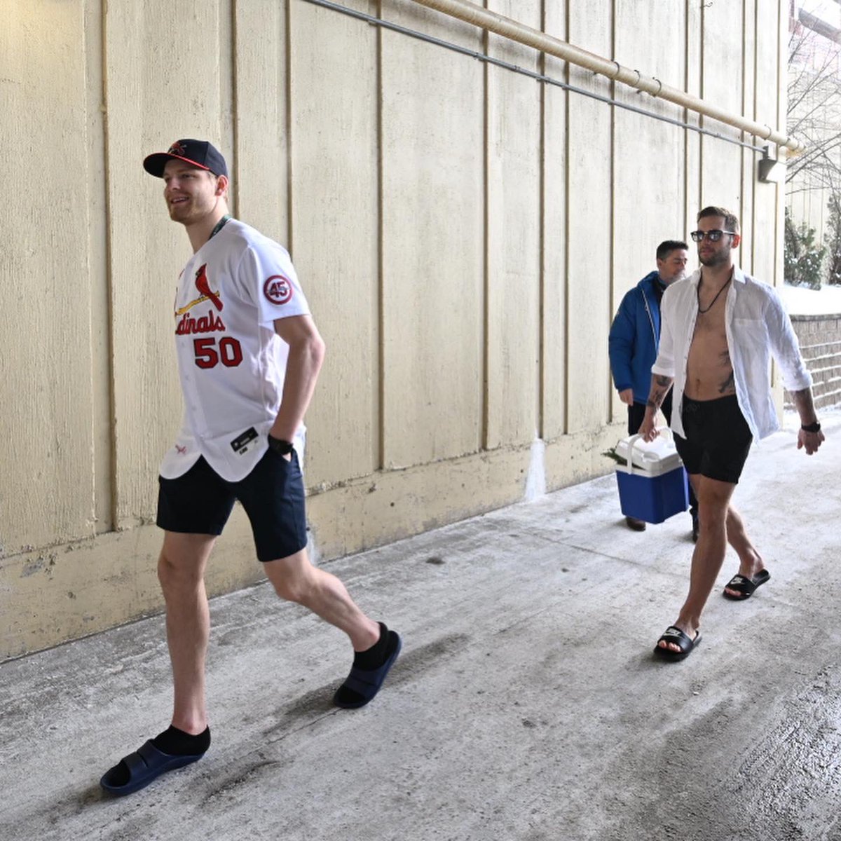 StLouisBlues's tweet image. You call this cold?! #WinterClassic