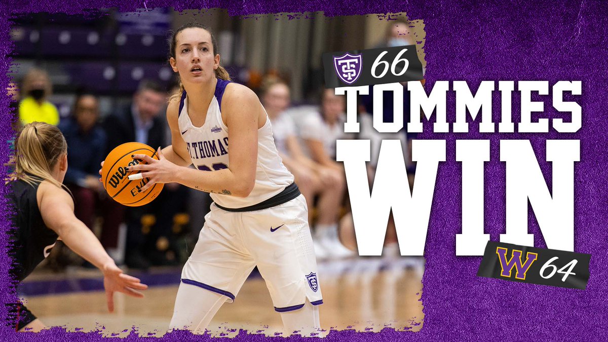 TommieAthletics's tweet photo. What a thriller! @USTTommiesWBB goes on the road and pulls out a W in 2OT! #RollToms https://t.co/32XL42OK2A