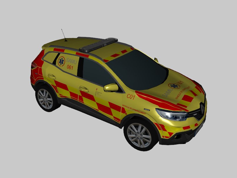 IbizaMod's tweet image. Vamos a empezar el 1 de Enero con actualizaciones de vehículos e incluso algunos nuevos.

Para empezar tenemos el Renault Kadjar, vehículo de comandament C01.

Dentro del mod podra usarse como VIR.