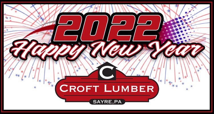 croftlumber's tweet photo. Thank you to all of our great customers and employees for a wonderful 2021.

May the New Year bring you happiness, peace, and prosperity. Wishing you a joyous 2022! https://t.co/8mZm0HPvp1