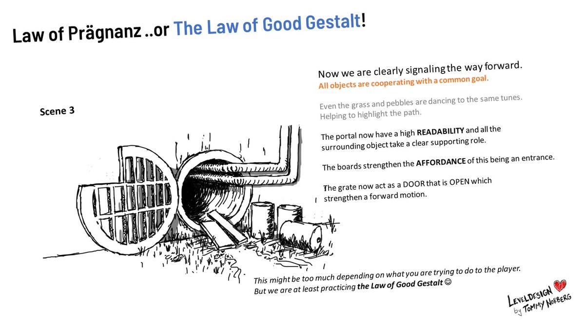 I'm Researching how the Gestalt Principles can more directly be applied to #leveldesign and World Building.

This is the first "Law" that is more of a wrapper for all the others. Stay tuned for more.. 😅😘