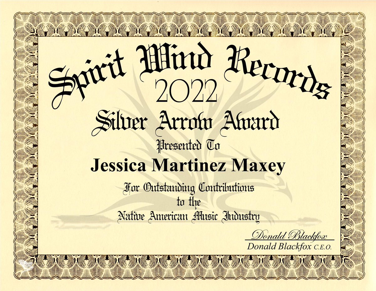 JessicaMartez's tweet photo. Thanks to Donald of Spirit Wind Records for this! 
#spiritwindrecords #music #award #2022NewYear https://t.co/JGrWsLv2hH