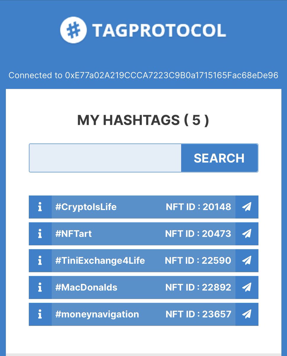 ShannonTini's tweet image. #Tagprotocol this is an Amazing concept loving the passive earning lifestyle all from a Hashtag NFT 🔥 this is Crazy Cool #CryptoIsLife #NFTart #TiniExchangeLife #Macdonalds #moneynavigation NFT asset owner 🚀