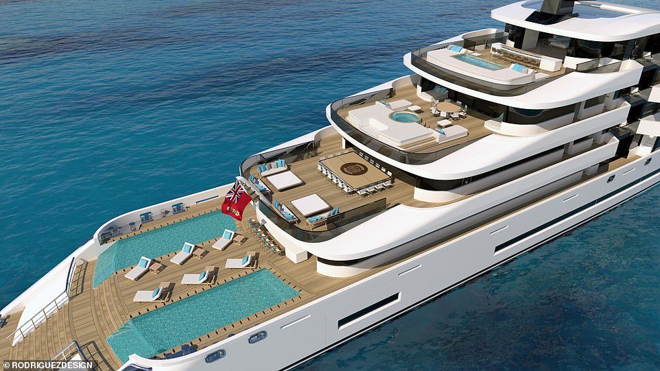 TheNorskaPaul's tweet photo. The stunning £252million #superyacht designed to look like a ‘superluxury skyscraper,’
The #Malena measures 85ft from the waterline to the top of the mast, and created by #JoshRodriguez of #London based #RodriguezDesign and I wanna crew it 😃 got experience n everything. https://t.co/p5b7s7HzTY