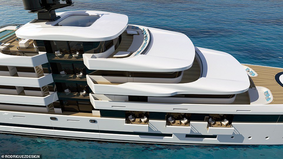 TheNorskaPaul's tweet photo. The stunning £252million #superyacht designed to look like a ‘superluxury skyscraper,’
The #Malena measures 85ft from the waterline to the top of the mast, and created by #JoshRodriguez of #London based #RodriguezDesign and I wanna crew it 😃 got experience n everything. https://t.co/p5b7s7HzTY