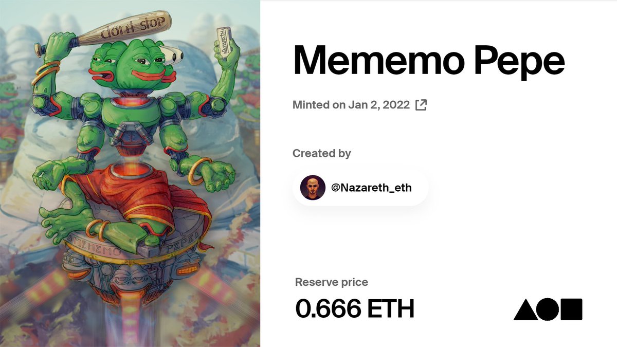 Nazareth_eth's tweet photo. So, My first drop on 
@withFND "Mememo Pepe"

Created in gouache and a drawing app on my smartphone. Stay calm, don't stop, and take off. © Pepe

p.s. it was created in a military hospital;)

@jaggedsoft
 #pepe #PepeFam #pepethefrog 

https://t.co/EaRdY5bSmB https://t.co/X6ukVash4I