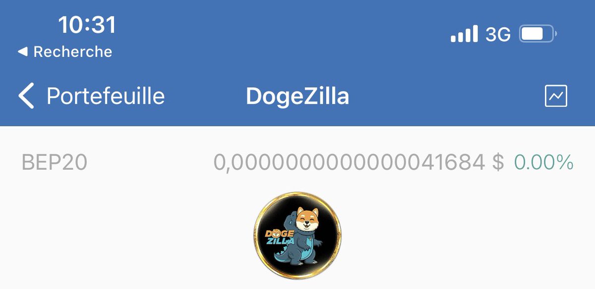 thebabakash's tweet photo. @TrustWallet why the dogezilla price is still appearing false since 24hrs, is there a way to fix it https://t.co/bWUlx7usaG