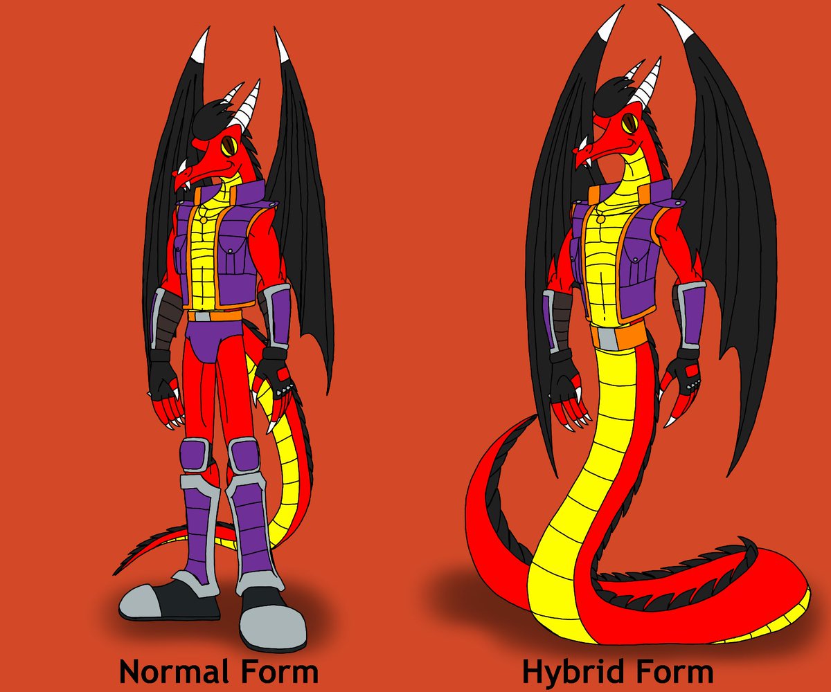 DragonSnake9989's tweet photo. Here’s my pics of my very first fursona. I’ve finished today and here are two different versions I’ve down.

The first one is my custom outfit and the last is my casual outfit. https://t.co/yEmdTbDG1x