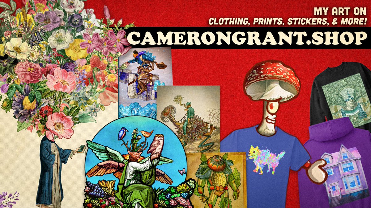 camerongrant.shop 
¡¡¡ MY ART ON STUFF FOR SALE !!!
