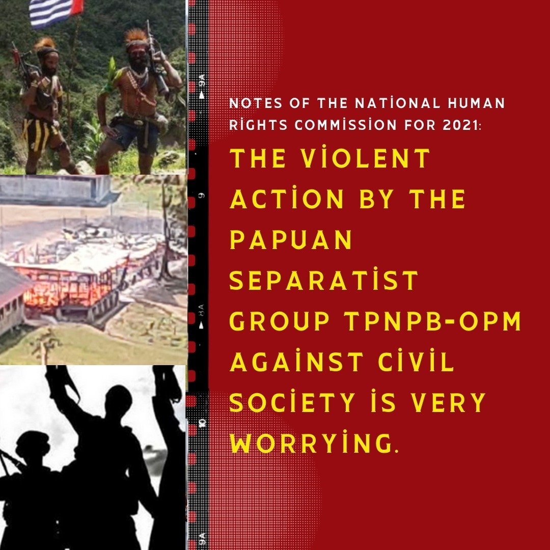 HucthesMark's tweet photo. National Human Rights Commission : The Violent Action by the Papuan Separatist Group TPNPB-OPM Against Civil Society is Very Worrying. #Papua #PapuaIndonesia https://t.co/CBpR4Hf8Gm