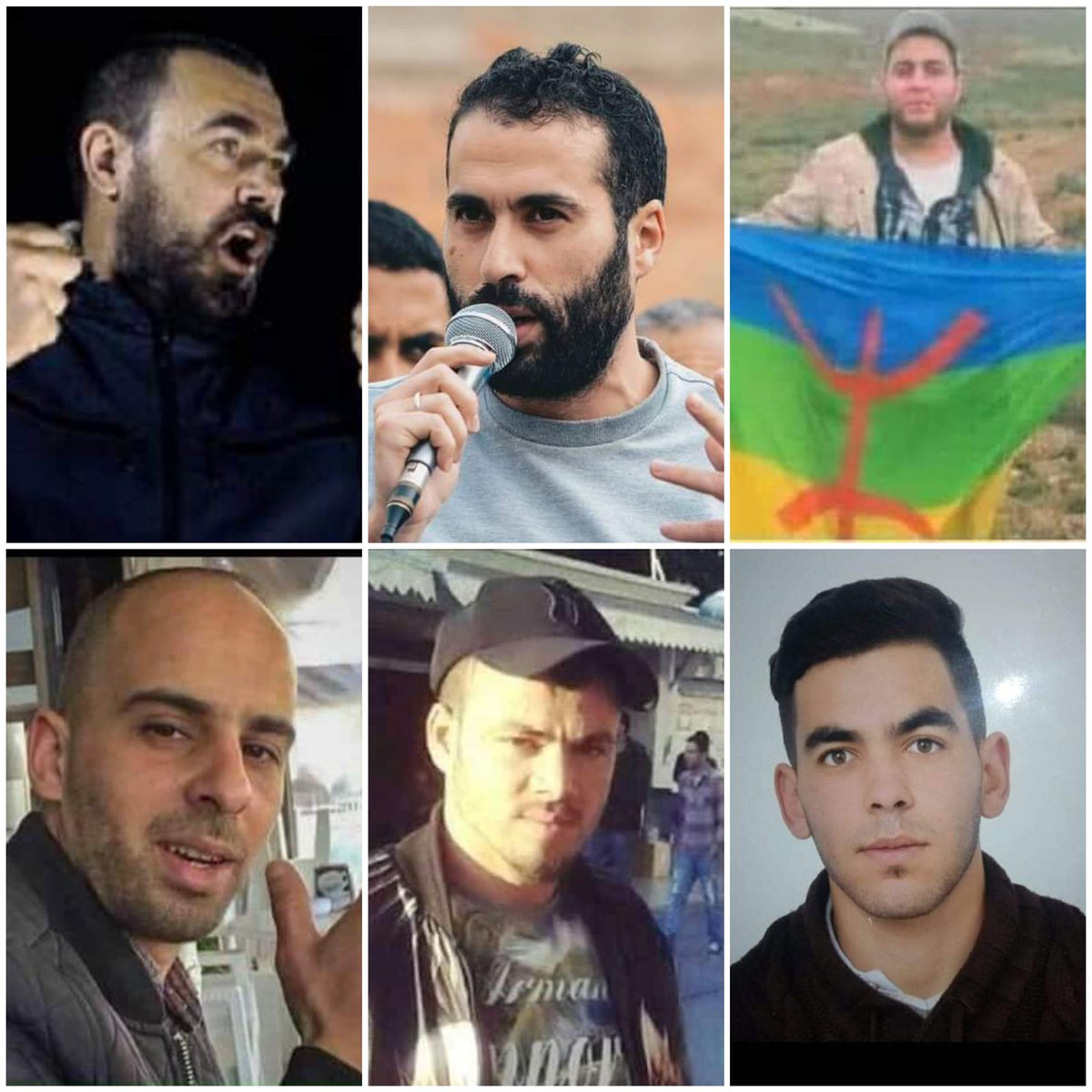 SaltRif's tweet photo. Activistes #rifenys condemnats pel règim alauita del #Marroc 
20 anys:
#FreeNasserZefzafi  
#FreeNabilAhamjik 
#FreeSamirIghid 
15 anys:
#FreeMohamedElHaki
#FreeZakariaAdahchour 
6 anys
#FreeSoulaimaneAngouri
...
#LlibertatPresosPoliticsRifenys
#FreeAllRiffianPoliticalPrisoners https://t.co/55hSUXXZYI