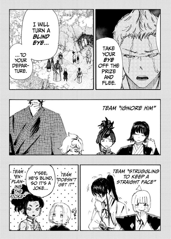 Mappa will probably animate all of the extras or include at least some but I look forward to it!! Embrace all the manga has to offer even the lame blind jokes. It adds to the characterization 🥺