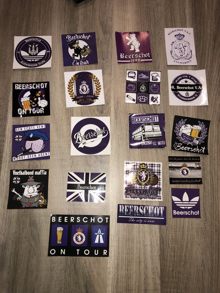 SpotterJust's tweet photo. New stickers from beerschot for the collection. #beerschotstickercollection #beerschot #ploegvantstad #stamnummer13 #beerschotstickers #ultrasstyle #ultrastickers #football @kbeerschotva #ultrasbeerschot https://t.co/S0LJCWFZ8a