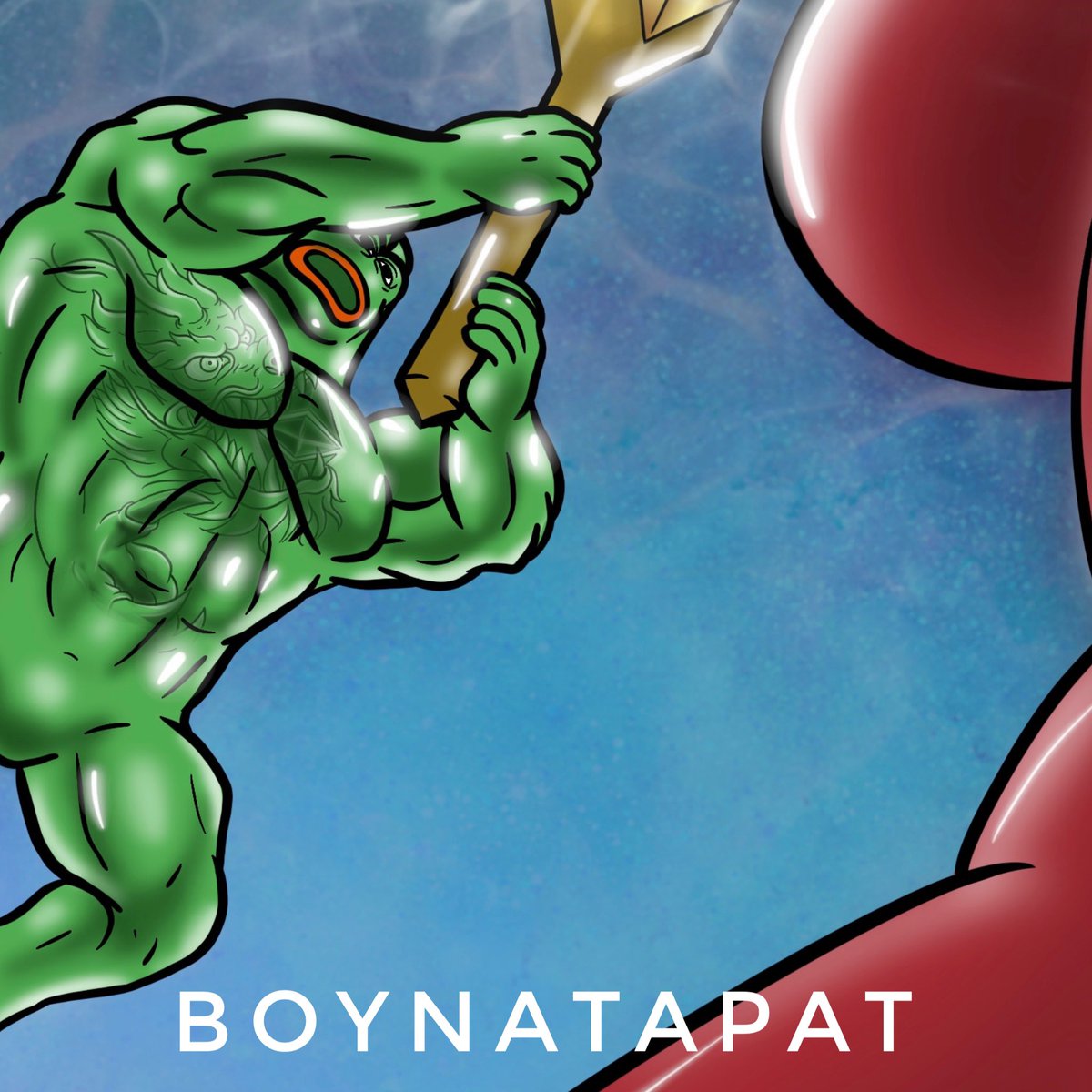natapatstudio's tweet photo. Let’s final fight! Big Pepe 🐸🔥👹 @jaggedsoft @withFND 

#pepe #PepeFam #pepefrog #pepethefrog #NFTs #nftcollector #NFTCommunity #NFTartist #NFTTHAILAND #NFTarts #NFTartwork https://t.co/3cHoPyTz8a