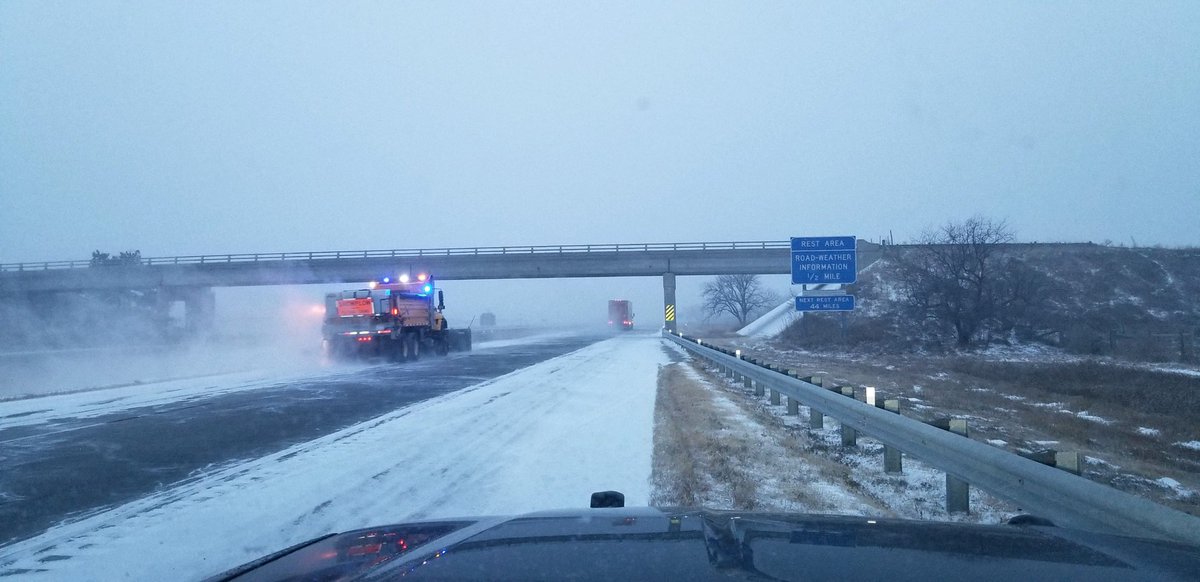 NEStatePatrol's tweet photo. Thankfully, most people seem to have stayed home and out of the winter weather today. Troopers have only had about 35 motorist assist calls.

Temps are still frigid and slick spots are possible. Please continue to take it slow.

Thanks to @NebraskaDOT for their work today! https://t.co/7krK0wMZt8