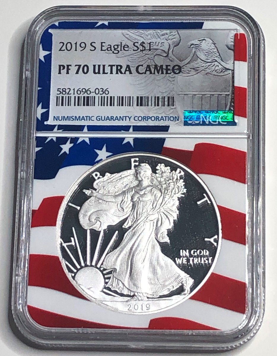 emandtssports's tweet image. Excited to share the latest addition to my #etsy shop: 2019 S Perfect American Silver Eagle NGC PF70 Ultra Cameo Rare Flag etsy.me/3pJ8xug #ultracameo #pf70 #seaglesdollar1 #rare #coin #ngc #emandts