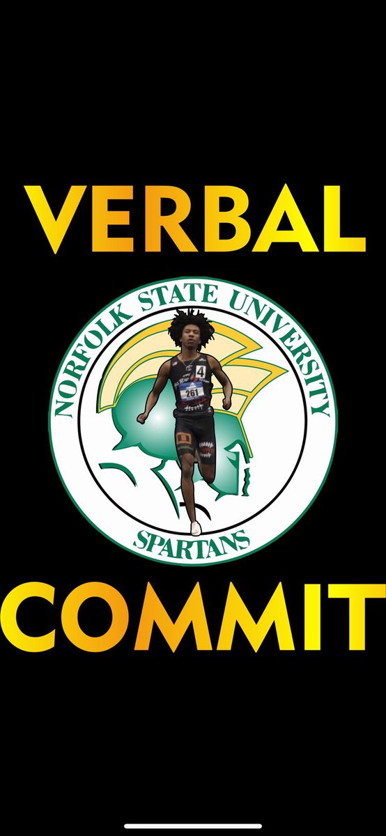 Today I would like to announce that I’ve verbally committed to <a href="/NSU_TFXC/">Norfolk State Track & Field</a>. ‼️‼️         <a href="/hayfieldsports/">Hawktivities</a> <a href="/spartanchosen1/">Spartan Chosen</a> @milestatdotcom #GoSpartans