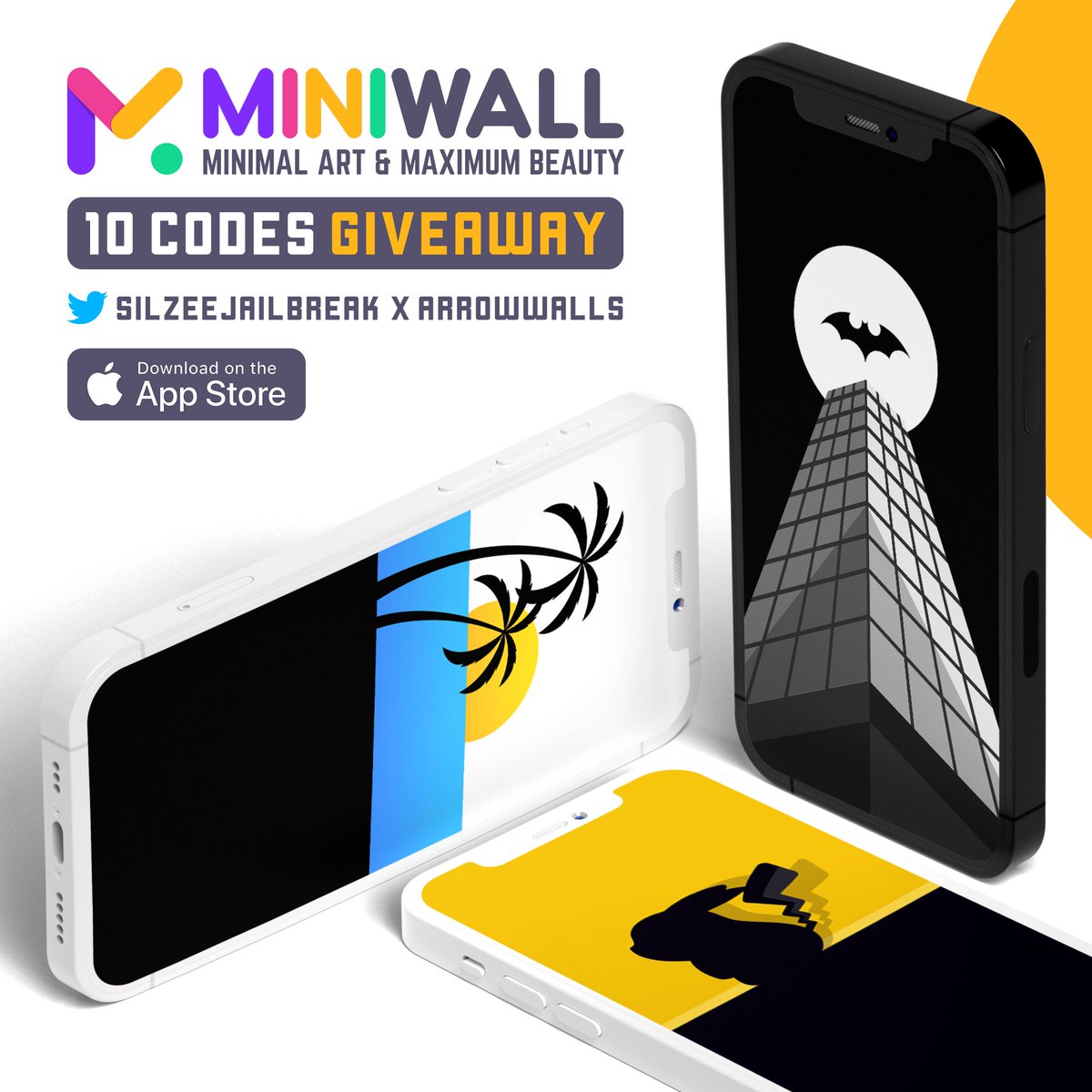 SilzeeJailbreak's tweet photo. New Year Giveaway ππ₯
MiniWall - Minimal Vector/Artistic Wallpapers
1β£0β£ Copies
Must follow @ArrowWalls and @SilzeeJailbreak
Must Retweet and β€οΈ
Comment - #MiniWall
Last Date - 5
Pacakge link - https://t.co/fHNmYDGw2X https://t.co/ZtCNs9soWh
