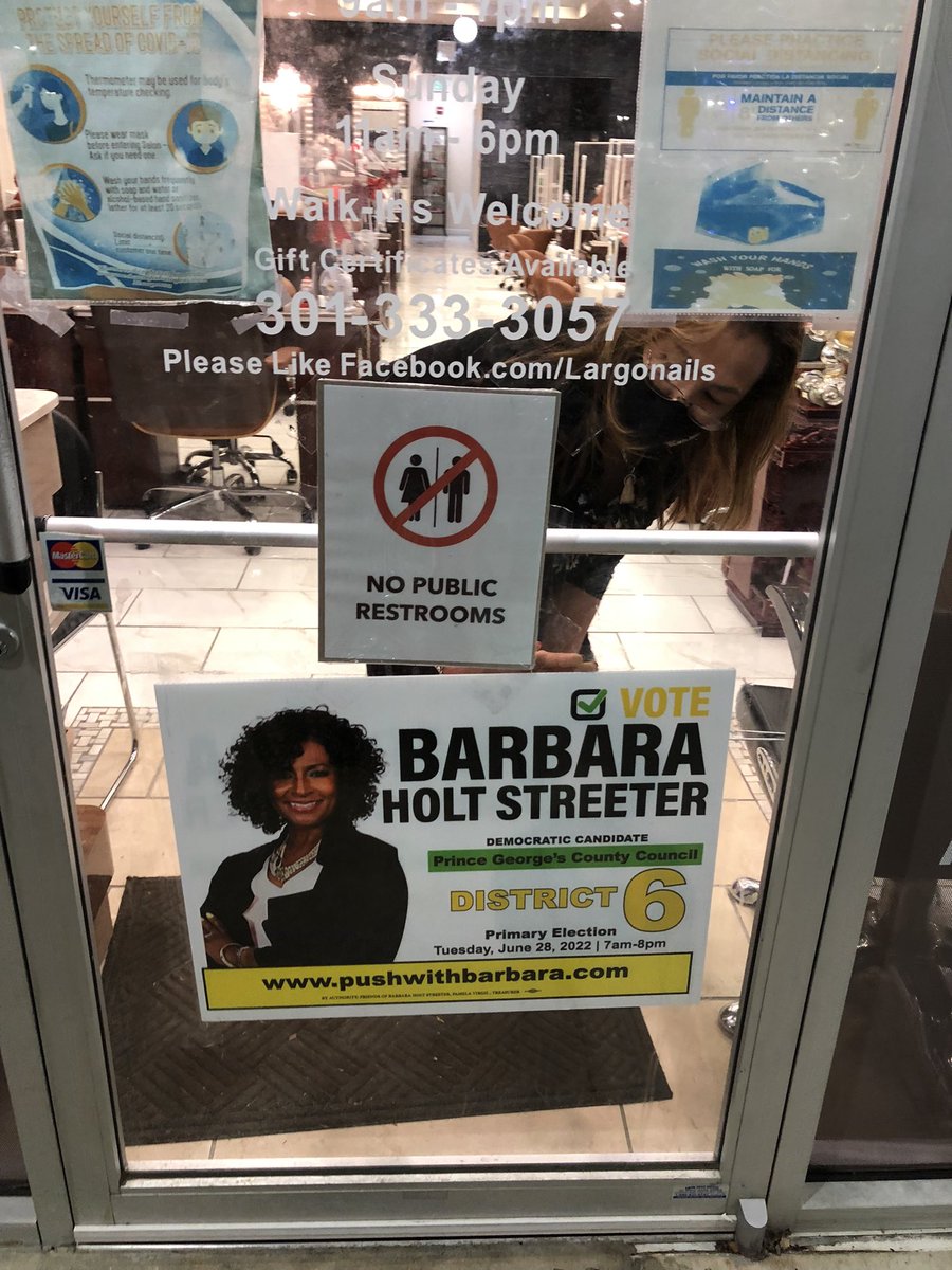 MrsPRProtocol's tweet photo. ๐ฅณ #HappyNewYear walk and run towards your #2022Goals #stayfocus #BeHappy
#PUSHwithBarbara is supporting our #District6 community.
#SmallBusiness is one our pillars. Thank you Diana/owner #LargoNails for your support! LOVE my ๐๐ nails! #InTheCommunity https://t.co/xbzHZaVynu