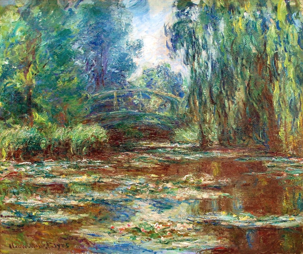 Arteymas_'s tweet photo. Estanque y puente de nenúfares, 1905, Jean Claude Monet https://t.co/9p2t8v6Jg4