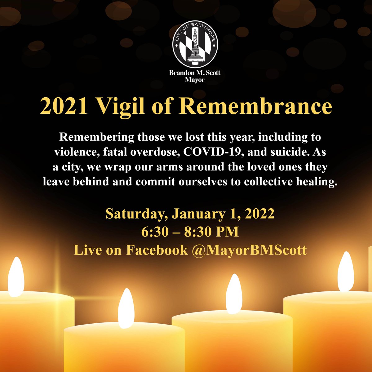 MayorBMScott's tweet photo. Join us now for the 2021 Vigil of Remembrance! On https://t.co/xAAUhLfnNr and https://t.co/jjlRVY0oph. https://t.co/cvrvkmHtL6