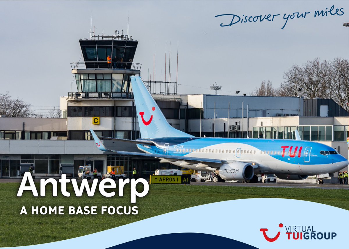 vTUIGroup's tweet photo. It's almost time to switch our Base Focus. From Monday earn bonus points on flights to and from Antwerp #vtui #discoveryourmiles #focusairports #xplane #p3d https://t.co/tcJRmfQr8r