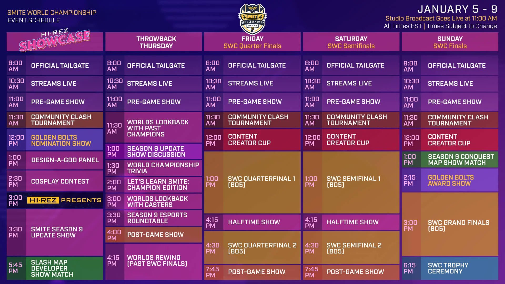 Smite World Championships 2022 Schedule Smitepro ⚡ On Twitter: "Are You Ready For Worlds Week? 👀 This Week Is Jam  Packed With Action! Check Out The Schedule Below For An Outline Of Each Day  🔥 Get Ready,