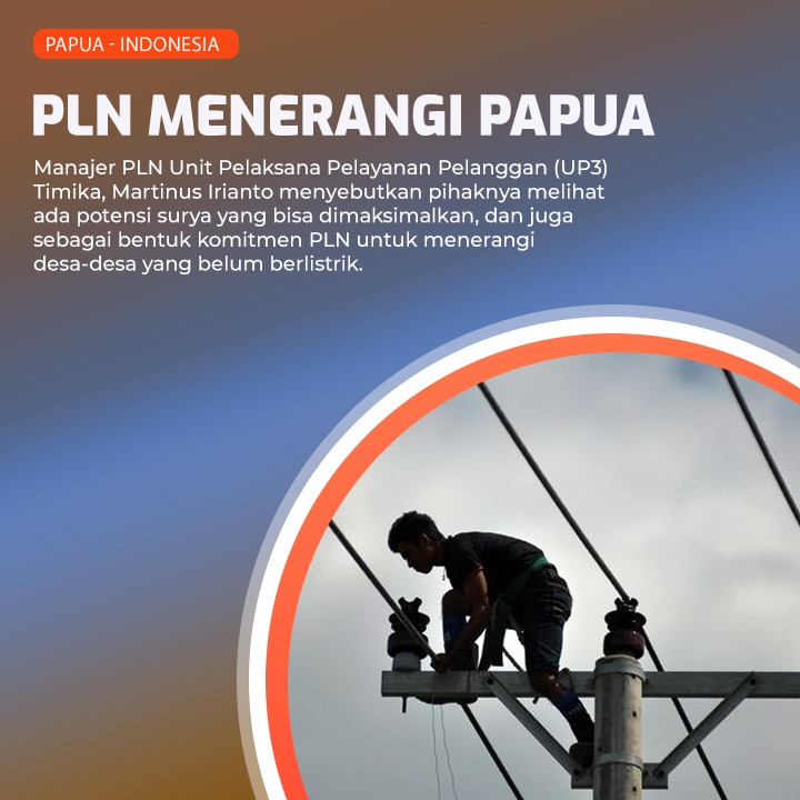 hanifakreza's tweet image. Martinus Irianto menyebutkan pihaknya melihat ada potensi surya yang bisa dimaksimalkan, dan juga bentuk komitmen PLN untuk menerangi desa-desa. #AyoBangunPapua #PapuaIndonesia #fgvc