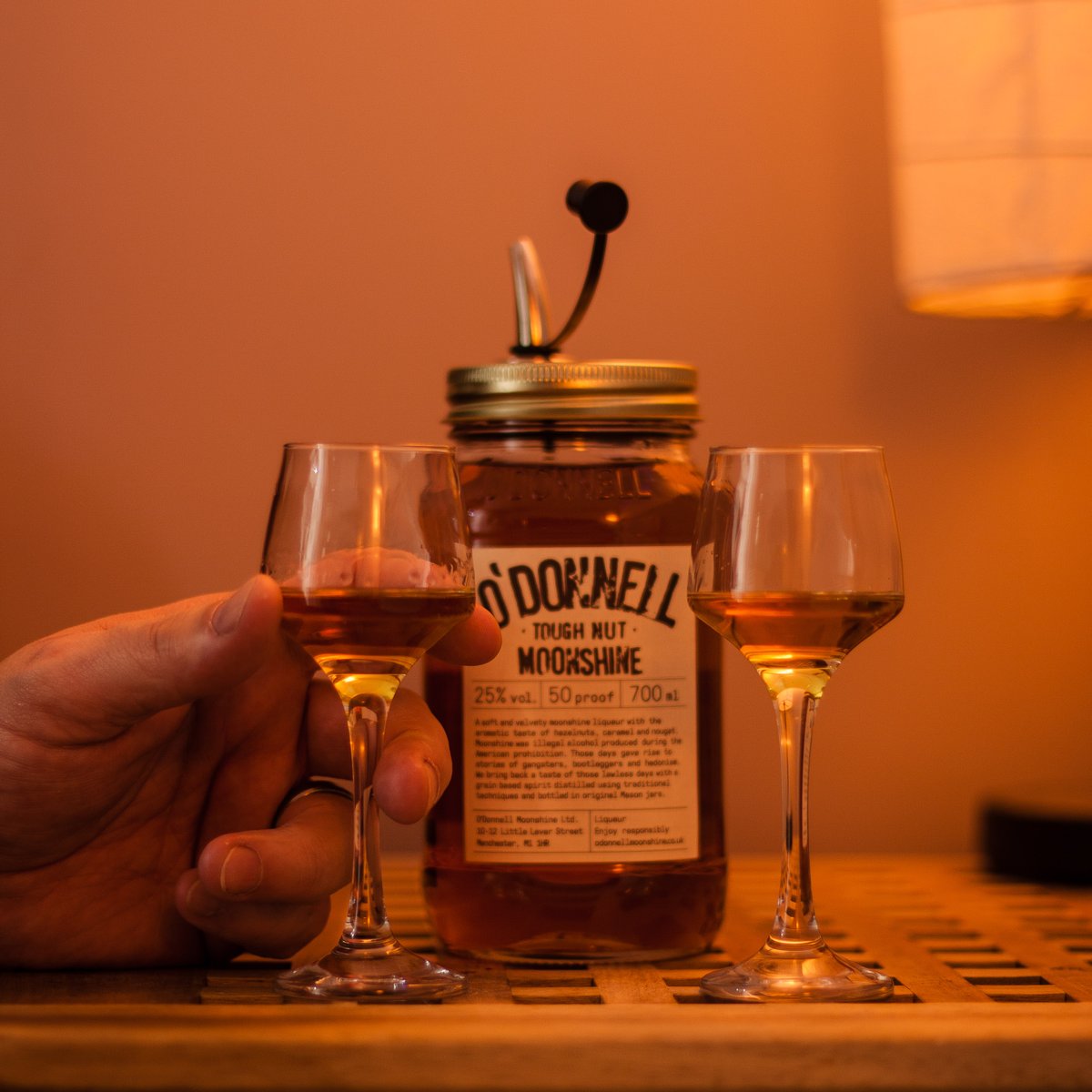 hentismith's tweet photo. I picked up a couple of bottles of O'Donnell Moonshine at the local Christmas market. Tonight was a good night to open one. https://t.co/gi3567NKwz