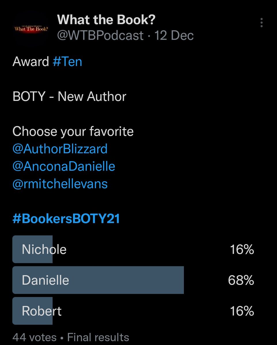 #bookersBOTY21 

New Author award winner 

<a href="/AnconaDanielle/">Danielle Ancona 💫Alchemist of Adventure💫✨</a>

Congratulations