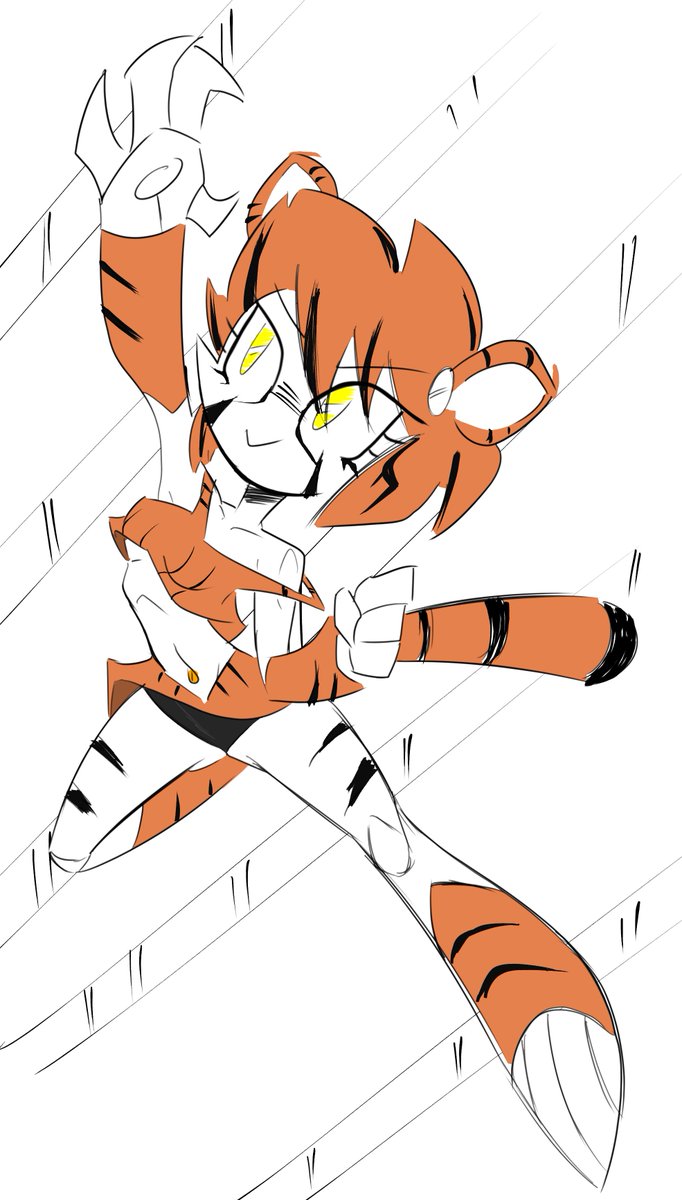 RT @XJ_0_: Jenny's Tiger Mode!

And she is on the hunt!

#mlaatr https://t.co/WK3GEqHq4C