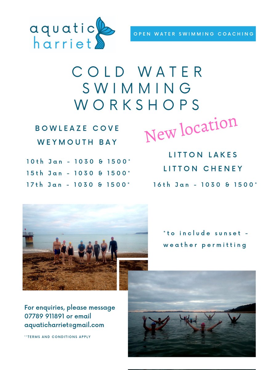 More Cold Water Workshops and an exciting new venue 💙