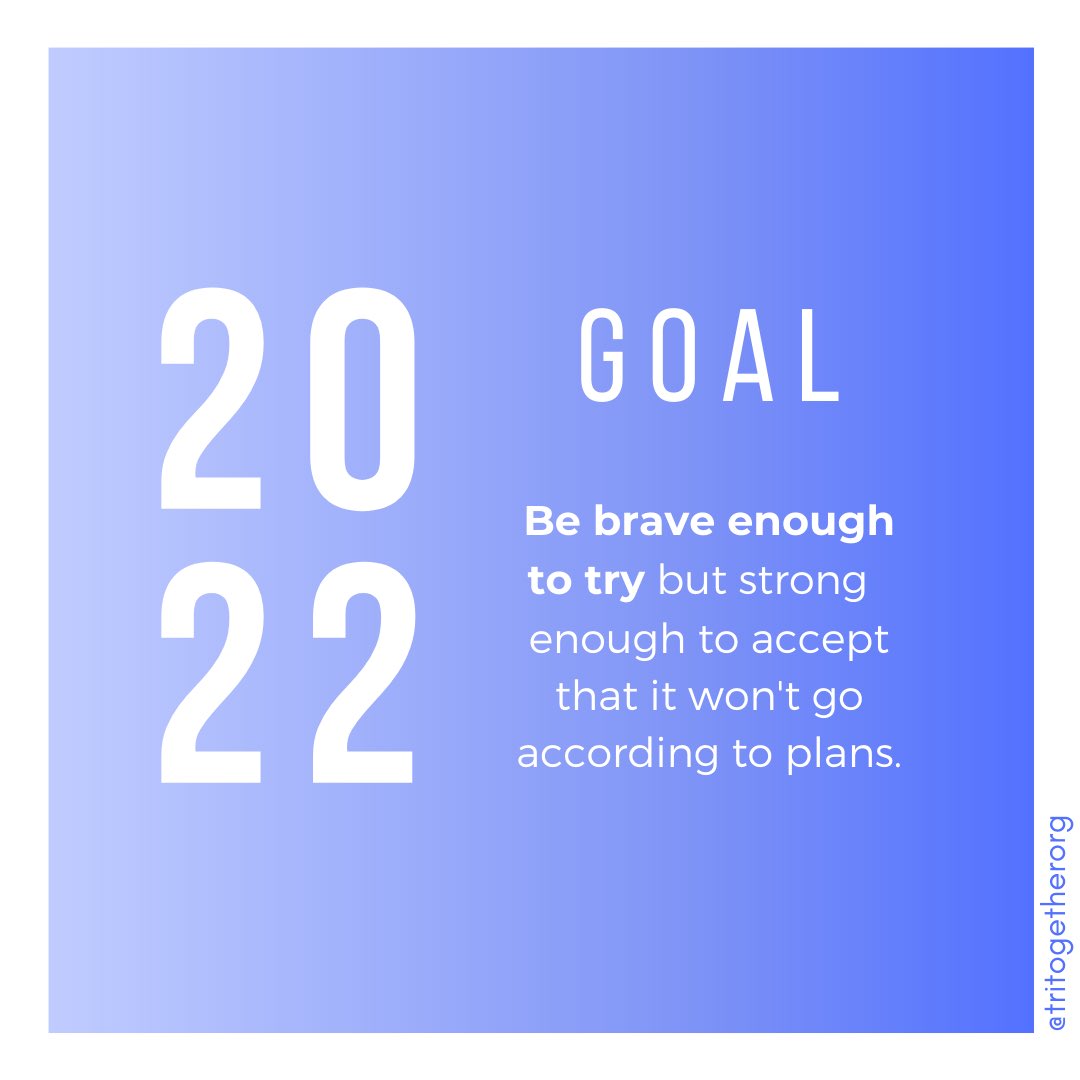 tritogether's tweet photo. This year will be filled with big things if I'm brave enough to try and strong enough to handle setbacks. Thank you to those supporting TriTogether and our mission, to those who listen to my wild ideas and encourage me, and to those who are there for me when there are roadblocks. https://t.co/lxF1p7ptkw