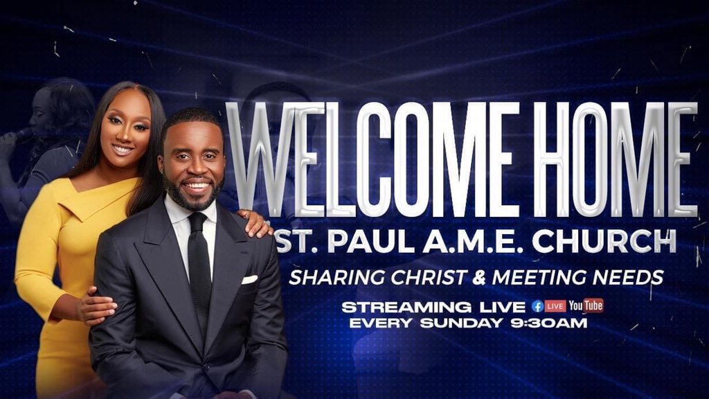 stpaulamejax's tweet photo. Please join The Rev. Willie N. Barnes, Jr. and the St. Paul AME Church Family and Friends this Sunday for our Virtual Worship Service @ 9:30am. You can Worship with us here on Facebook or via YouTube.
#SPNation #NextLevelShift #Reset #Renew #Restore https://t.co/KrUCR9MHBZ