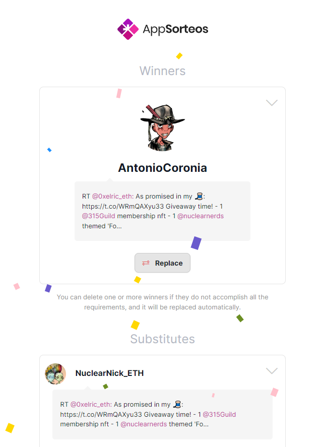 0xElric_'s tweet photo. CONGRATS @AntonioCoronia You have won the giveaway! Please dm me your wallet and we will organize getting youre nfts sent to you 

NOTE these are on polygon, in the event you dont want/dont respond in 48 hours the runner up is @NuclearNick_ETH 

Happy new year! #nuclearnerds https://t.co/LR4AQvvAwM
