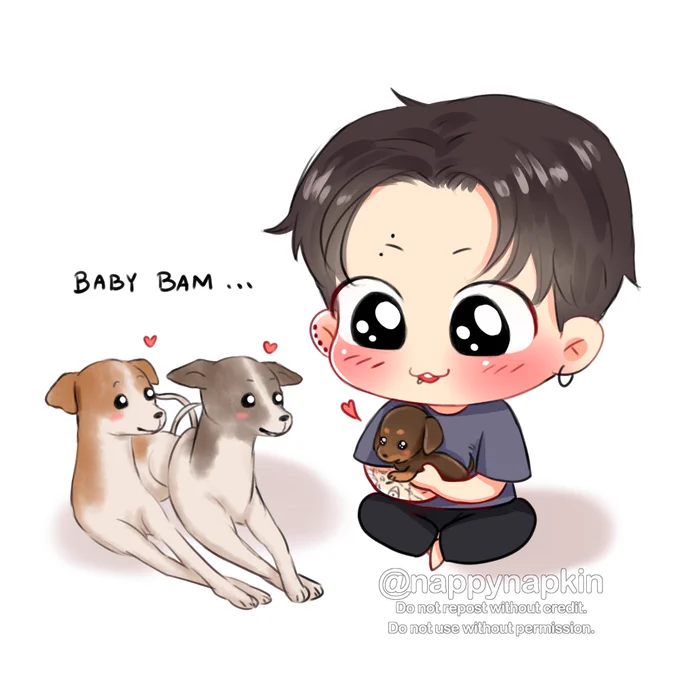 Baby Bam grew so fast 🥺
#btsfanart #bts #jungkook @BTS_twt 