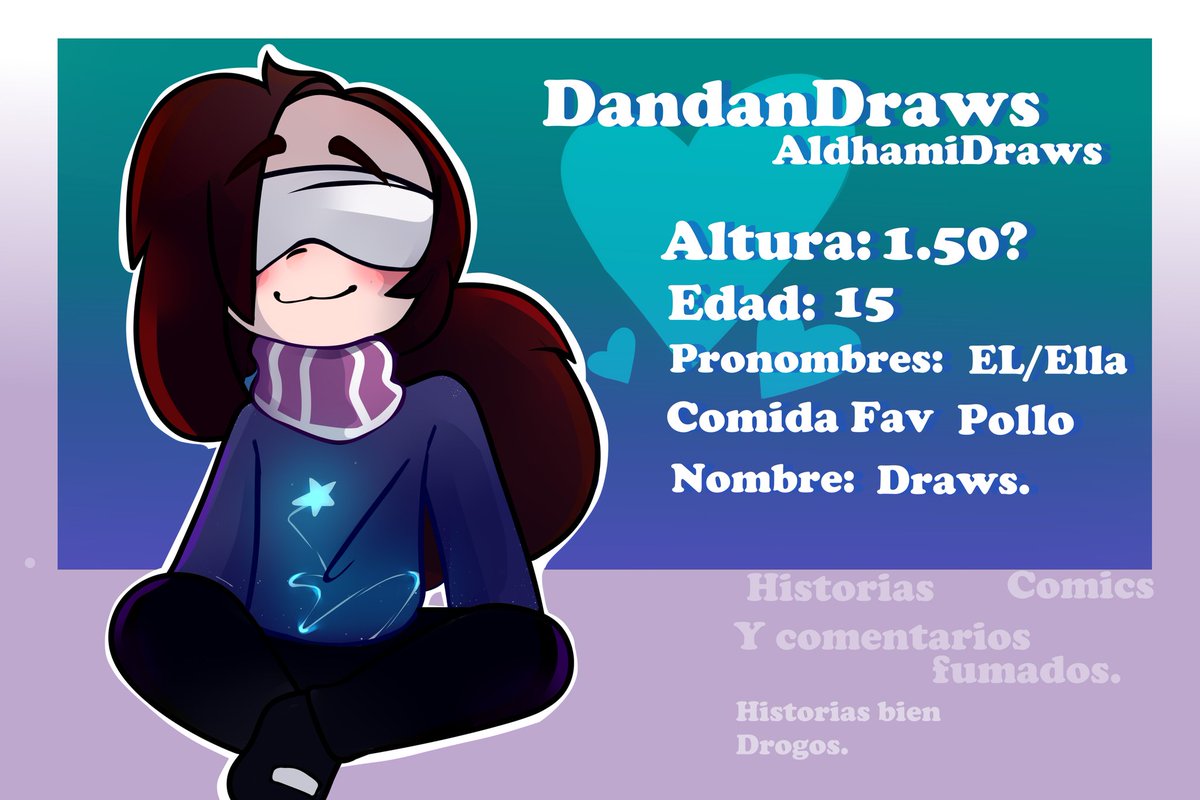 AldhamiDraws's tweet photo. ❤️Hola! Soy Draws.
🧡Si no me conoces deja me presento
💛Me gusta Dibujar y hacer
💚animaciones aunque no se me de 
💙muy bien , intento dar mi mejor
💜esfuerzo por crear contenido para
🖤entrarle de lleno al Fandom 
🤎Oc oficial ( Por ahora)
🤍(ﾉ◕ヮ◕)ﾉ*.✧ https://t.co/zGHSdfVqu8