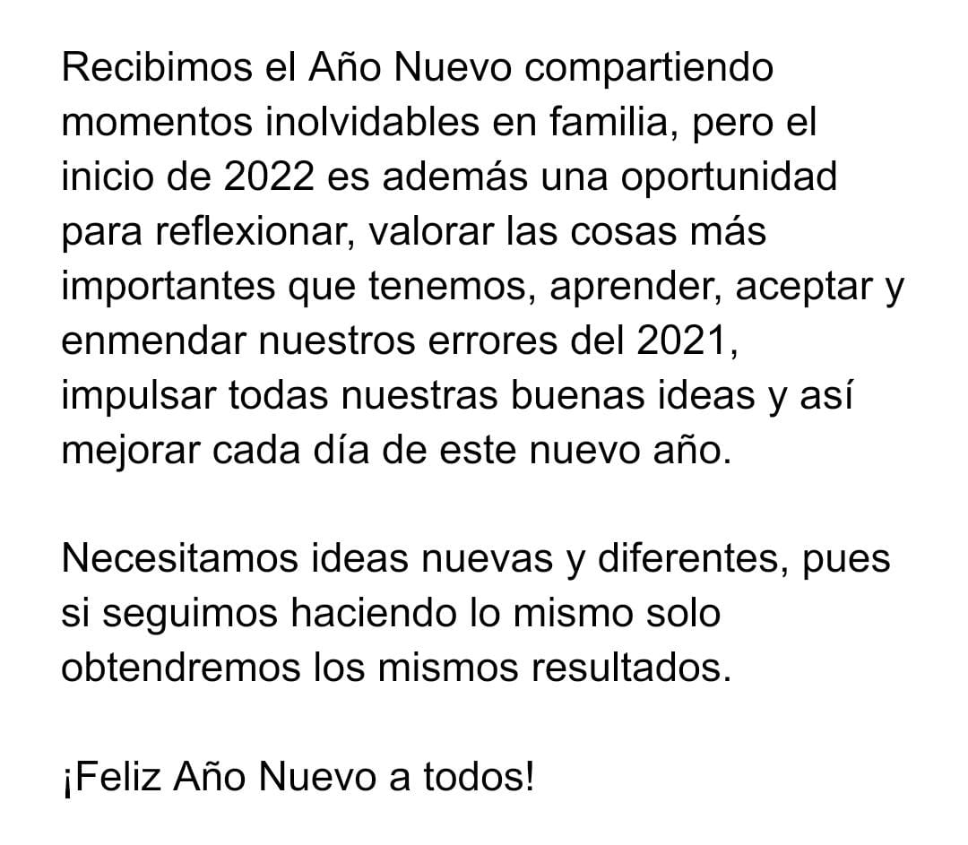 ¡Feliz Año Nuevo a todos!