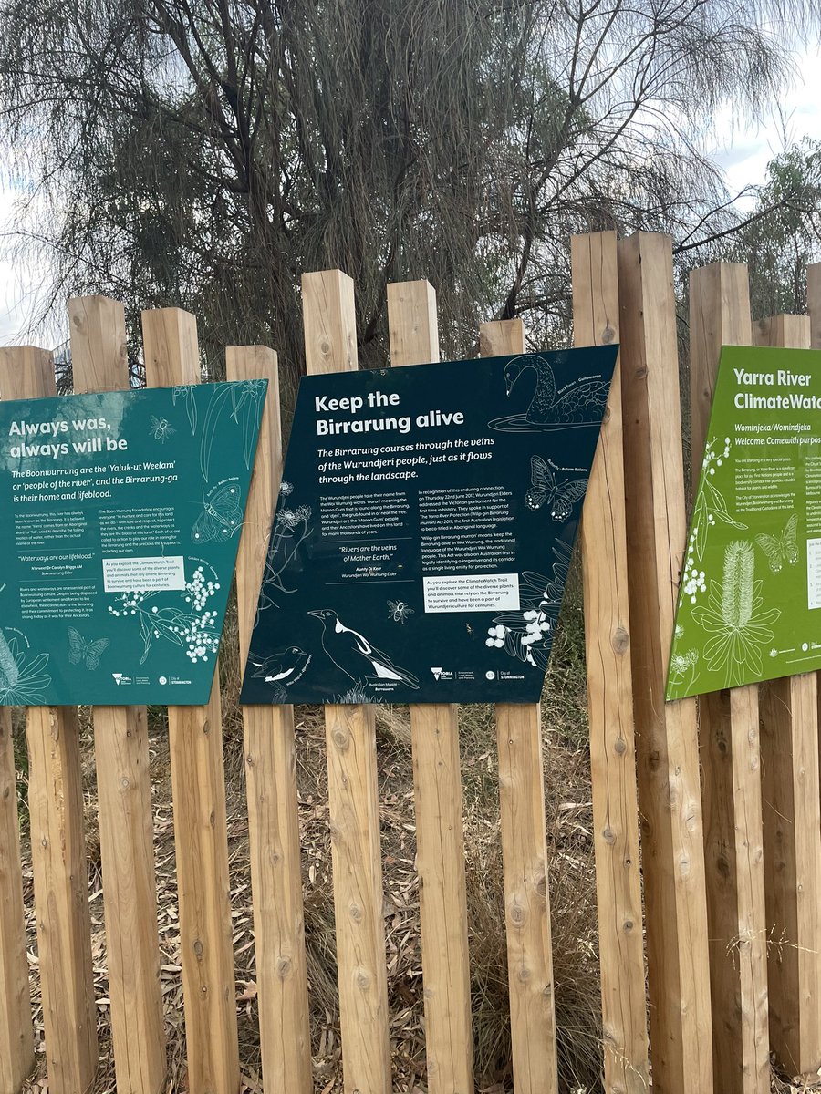 ChrisVella2's tweet photo. How cool is all this new signage for the #ClimateTrail around the Yarra!! Nice one @Earthwatch_Aus @StonningtonCity. Looking forward to adding some sightings soon #ClimateWatch https://t.co/e6ZbEylCgP