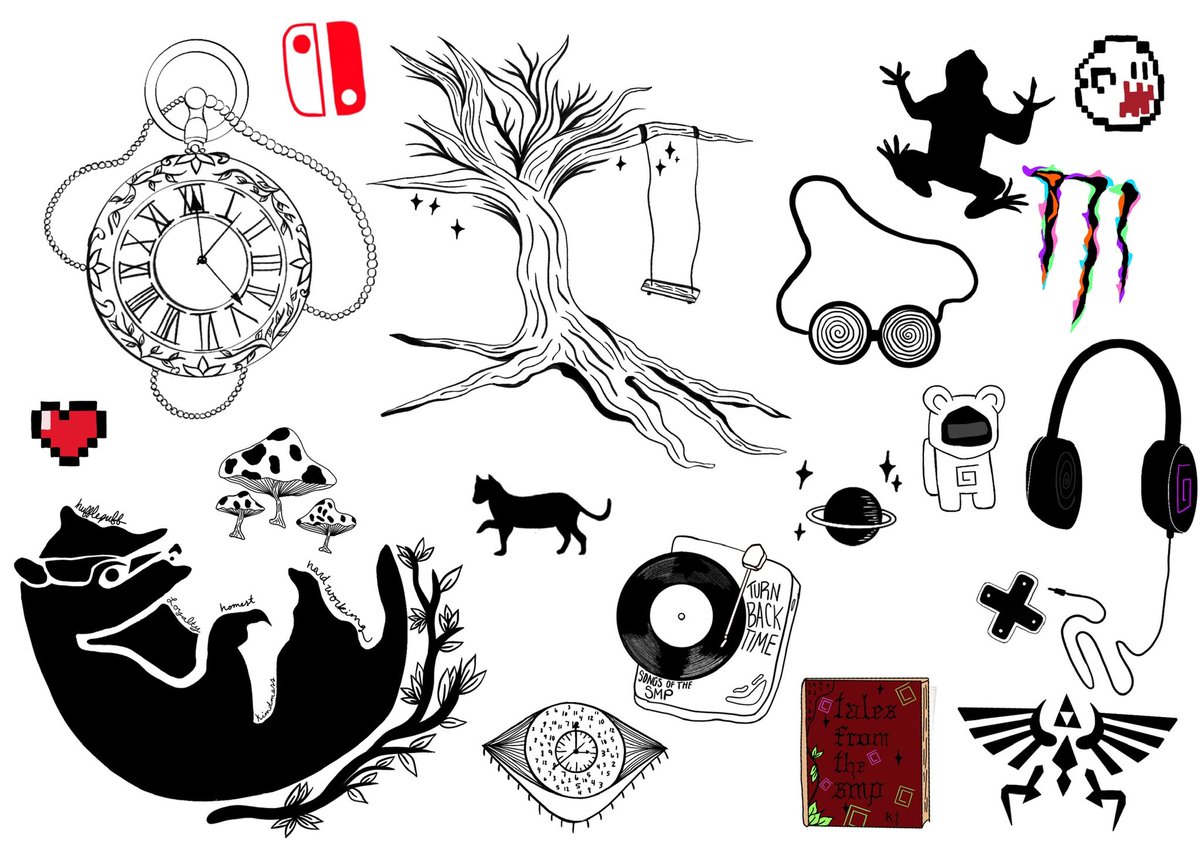 hathosquinn's tweet photo. @KarlJacobs_ inspired tattoo sheet #karljacobsfanart #karljacobska #tattooart #tattoosheet https://t.co/eoMa6IlbGp