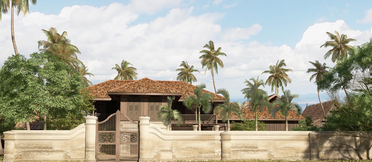 FaizalMamat4's tweet photo. Kota Lama Duyong, di Kuala Terengganu, remodeled in 3D. Personally, bangunan inilah antara punca kenapa aku fall in love sgt dgn senibina Melayu n vernacular architecture. Sejarah, prinsip, senibina, falsafahnya. This 3D model antara model yg aku syg sgt. https://t.co/Sq39eCrQXz